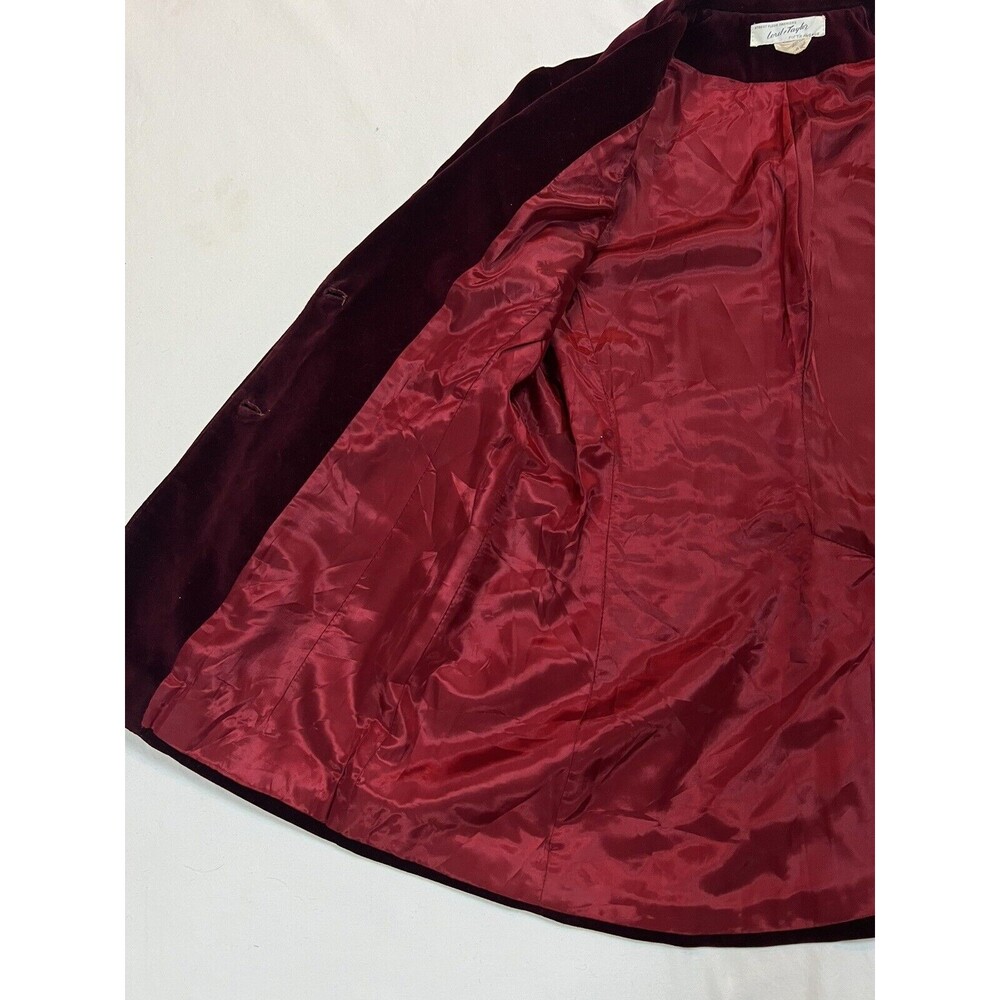 Lord & Taylor Velvet Blazer Saks Fifth Ave Vintage 50s | Red | Size Small - Picture 13 of 16